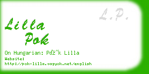 lilla pok business card
